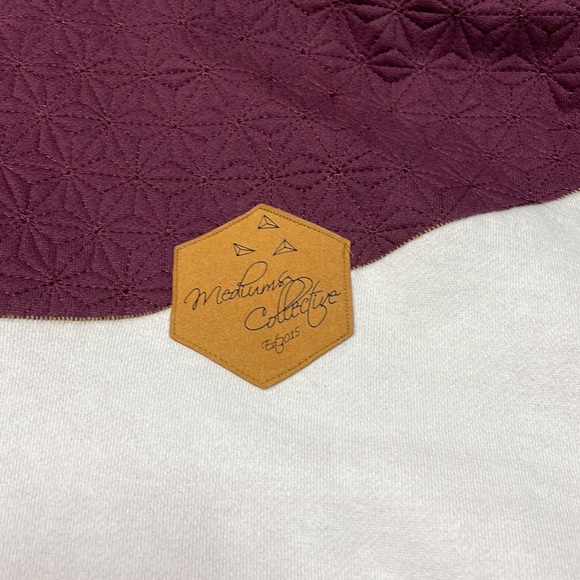 Mediums Collective Quilted Cut & Sew Hoodie - Maroon Wine. Men’s size L. - Picture 2 of 15